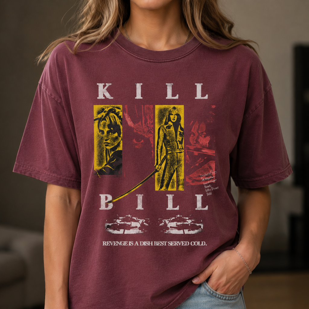 File Grap Kill Bill Shirt, The Bride Beatrix Kiddo Uma Thurman Movie Poster Grap ...