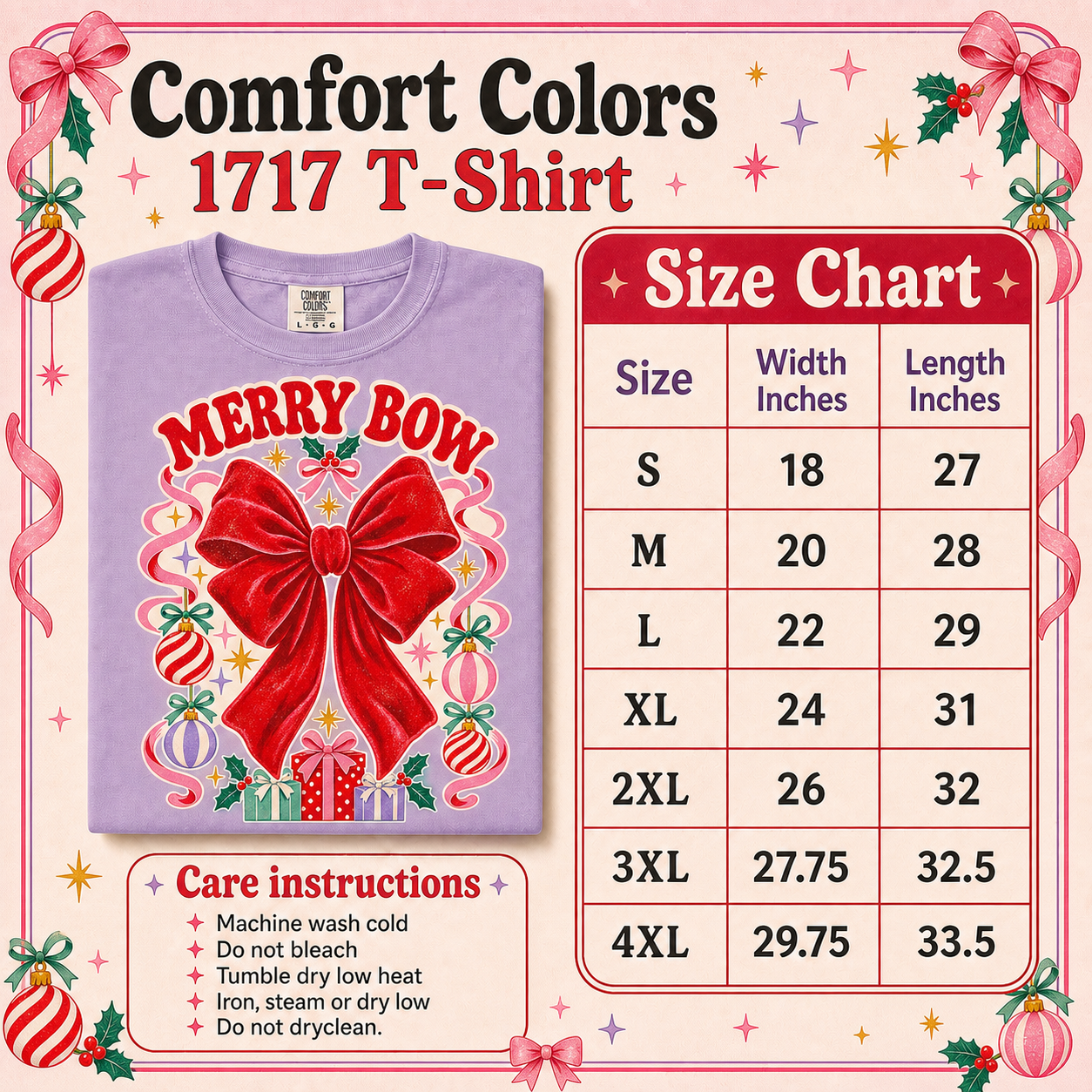 Merry Bow Social Club Comfort Colors Shirt, Colorful Christmas Tee