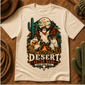 Desert After Dark Comfort Colors Shirt, Western Halloween Ghost Tee