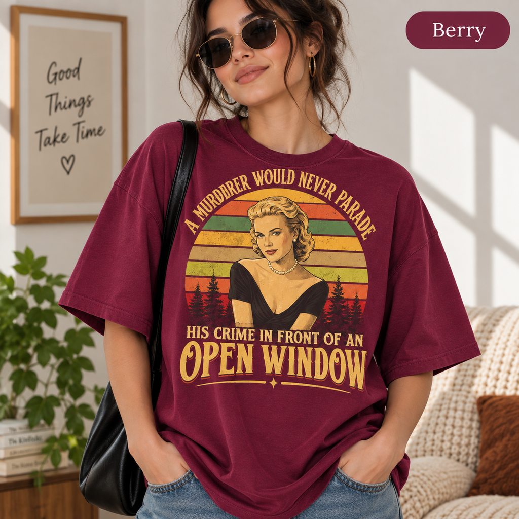 Rear Window Vintage T-Shirt, A Murderer Would Never Parade His Crime In Front