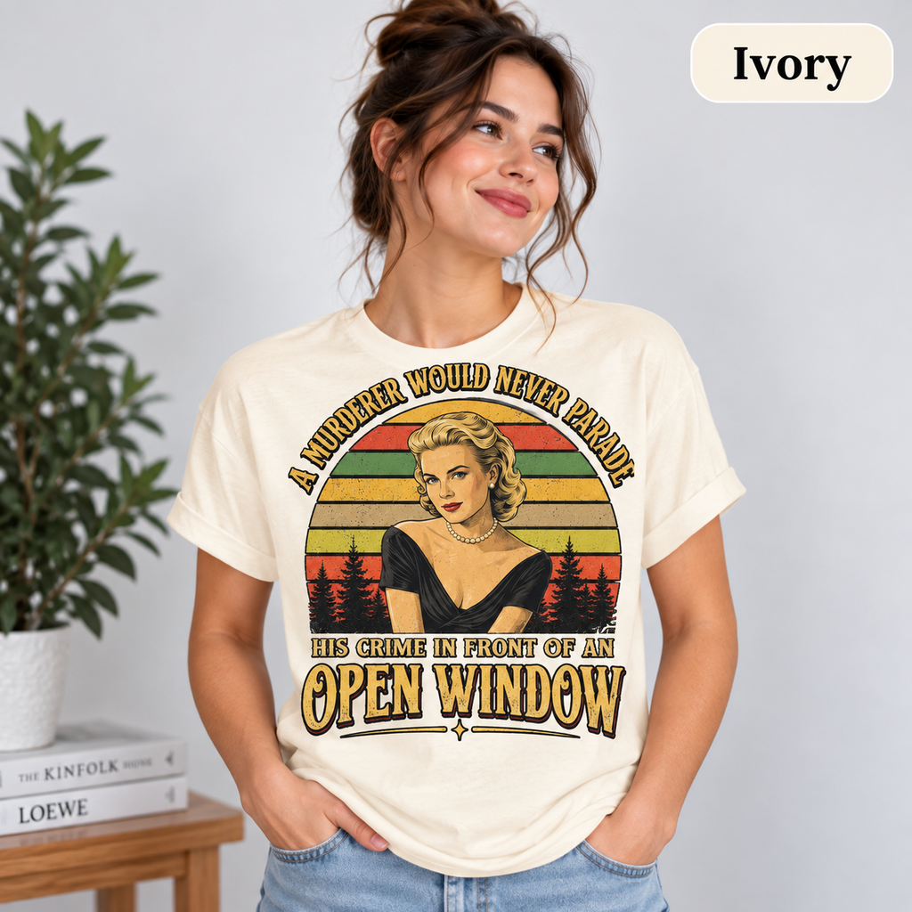 Rear Window Vintage T-Shirt, A Murderer Would Never Parade His Crime In Front