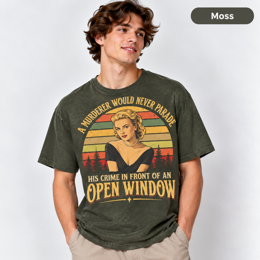 Rear Window Vintage T-Shirt, A Murderer Would Never Parade His Crime In Front