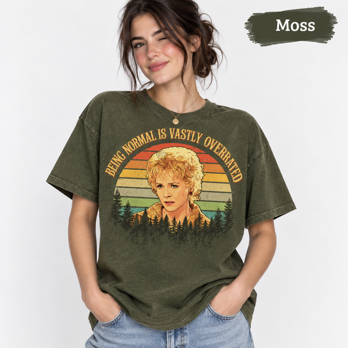 Aggie Cromwell Being Normal Is Vastly Overrated Vintage T-Shirt , Halloweentown Movie Quote Graphic Tee