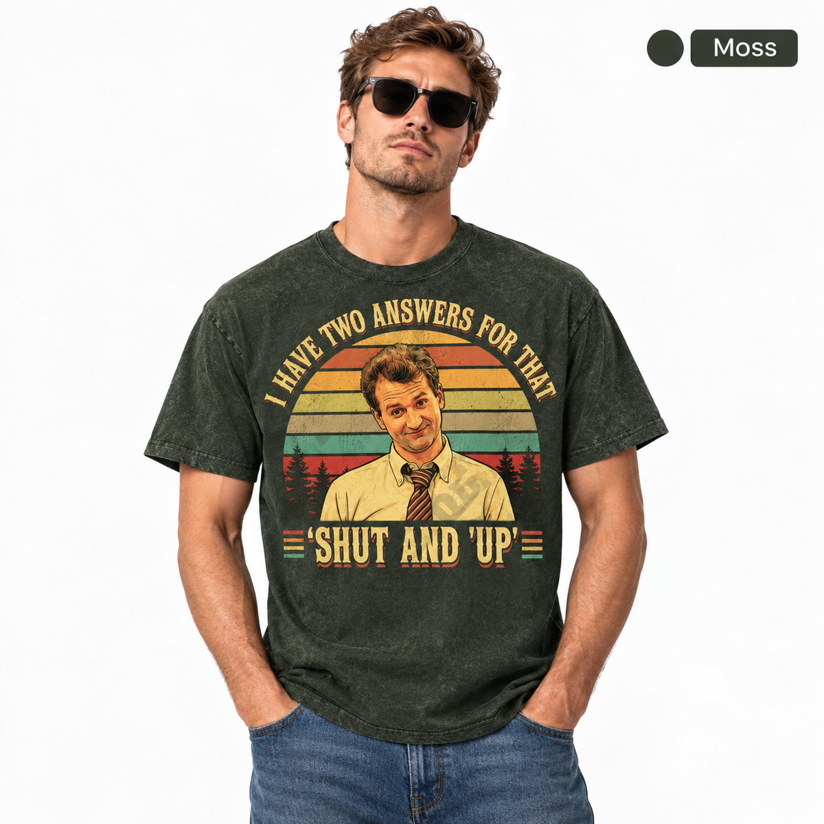 Al Bundy "I Have Two Answers For That: Shut And Up" Vintage Graphic T-Shirt