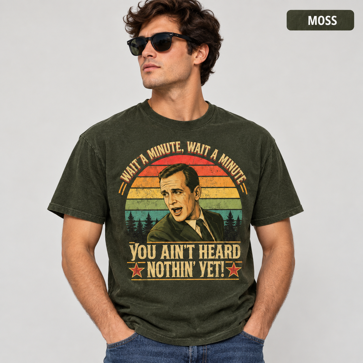 Al Jolson Wait a Minute You Ain't Heard Nothin' Yet Vintage T-Shirt