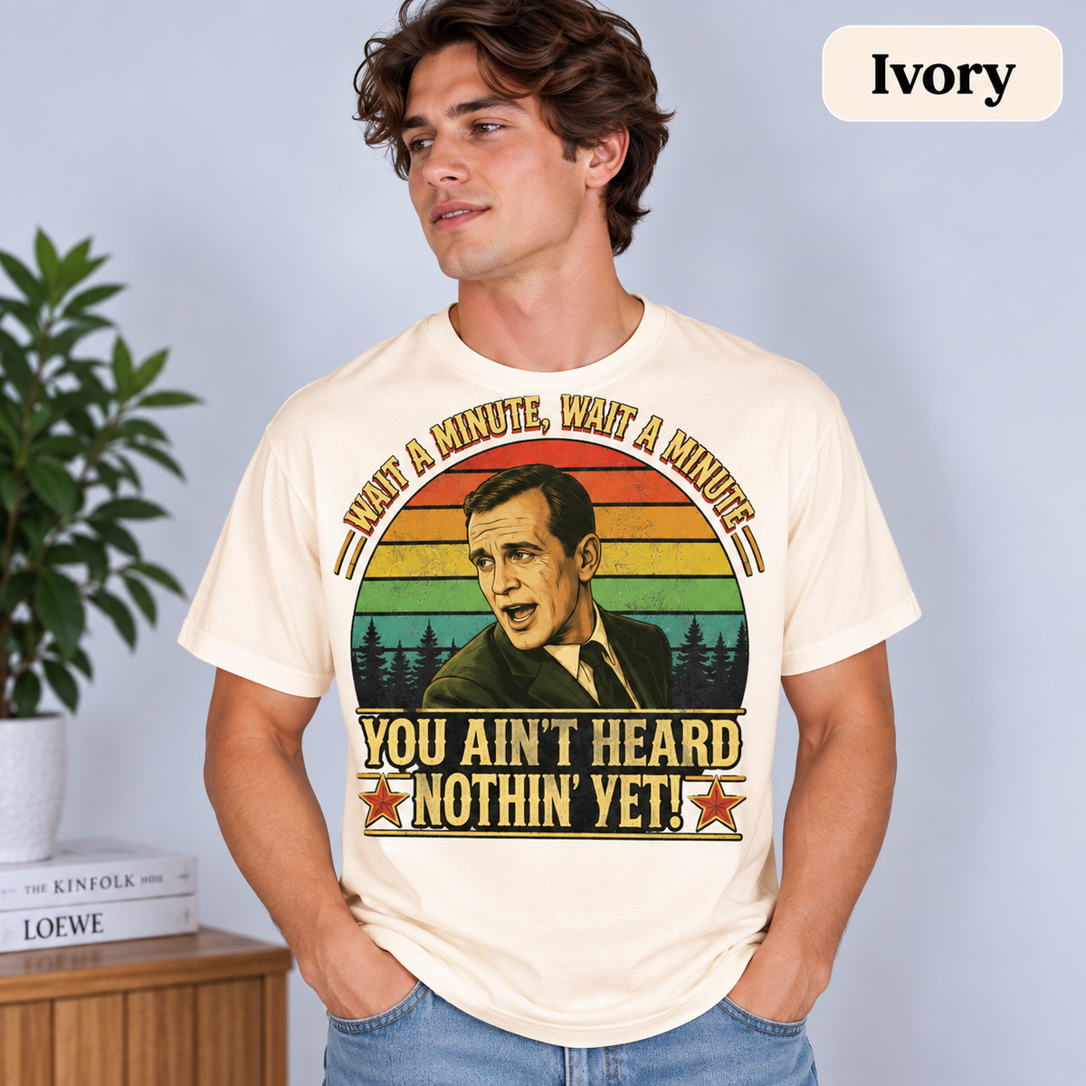 Al Jolson Wait a Minute You Ain't Heard Nothin' Yet Vintage T-Shirt