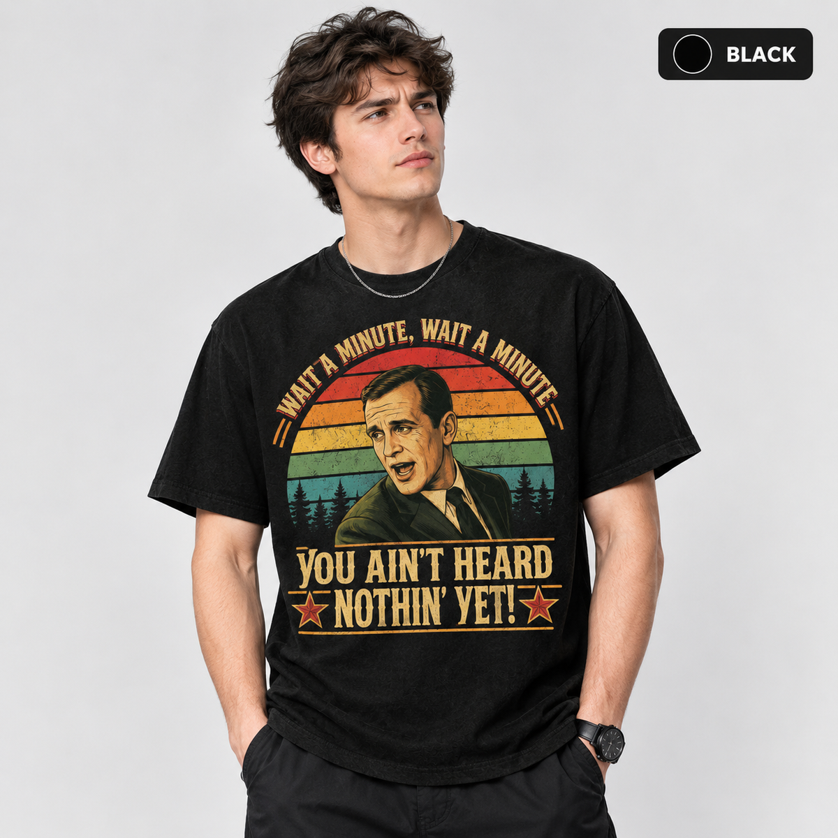Al Jolson Wait a Minute You Ain't Heard Nothin' Yet Vintage T-Shirt