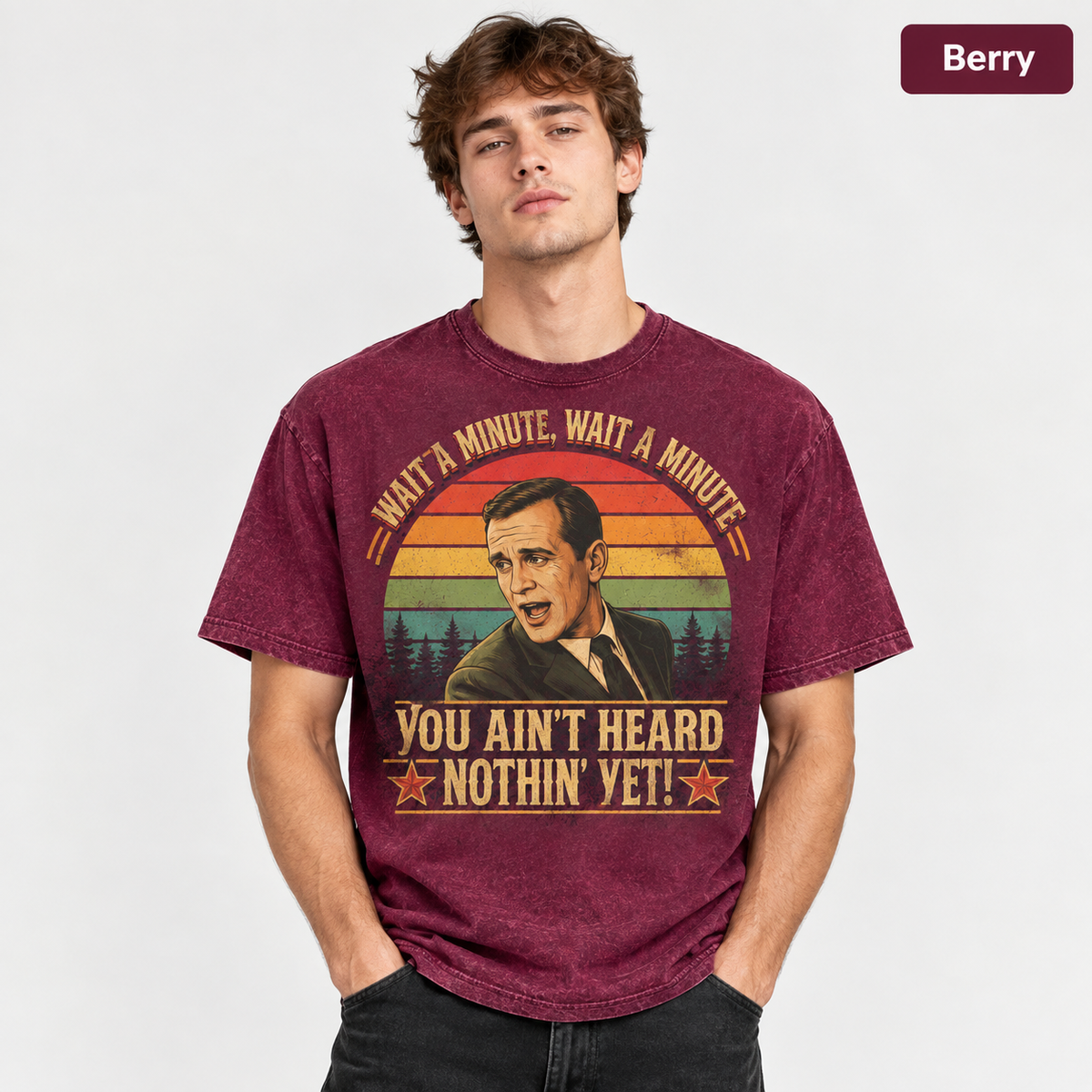 Al Jolson Wait a Minute You Ain't Heard Nothin' Yet Vintage T-Shirt