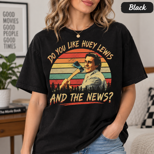 American Psycho Patrick Bateman "Do You Like Huey Lewis and the News?" Vintage T-Shirt