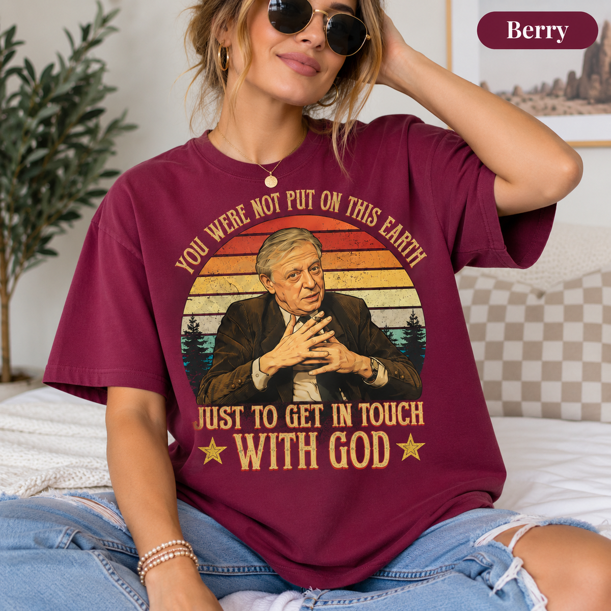 Anthony Burgess "You Were Not Put On This Earth Just To Get In Touch With God" Vintage T-Shirt