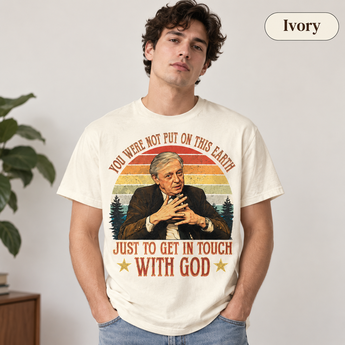 Anthony Burgess "You Were Not Put On This Earth Just To Get In Touch With God" Vintage T-Shirt