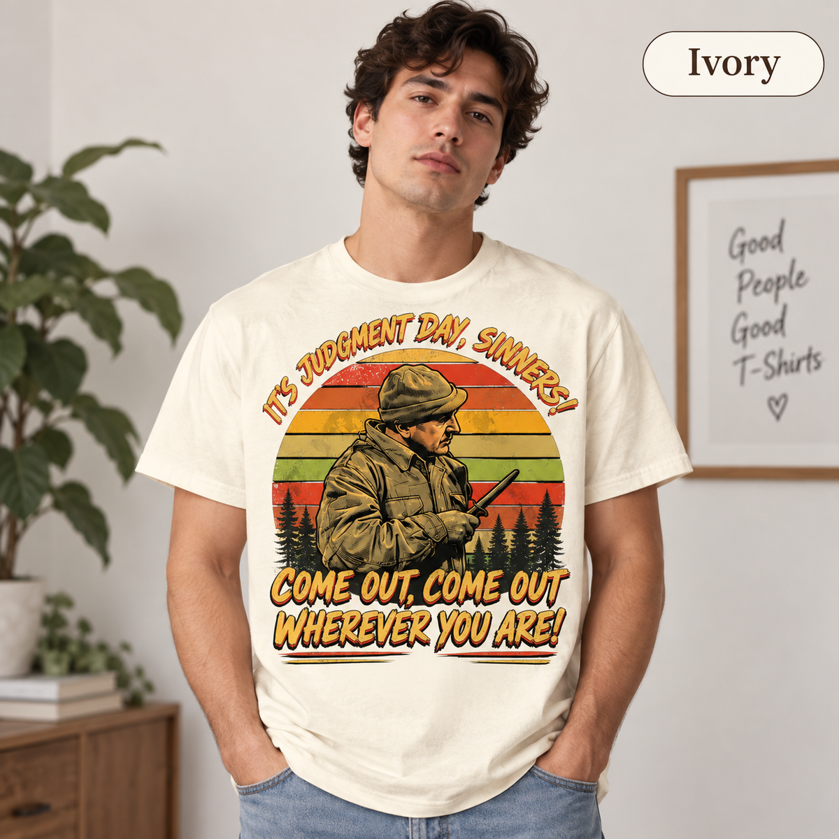 Archer J. Maggott "It's Judgment Day, Sinners! Come Out, Come Out, Wherever You Are!" Vintage T-Shirt