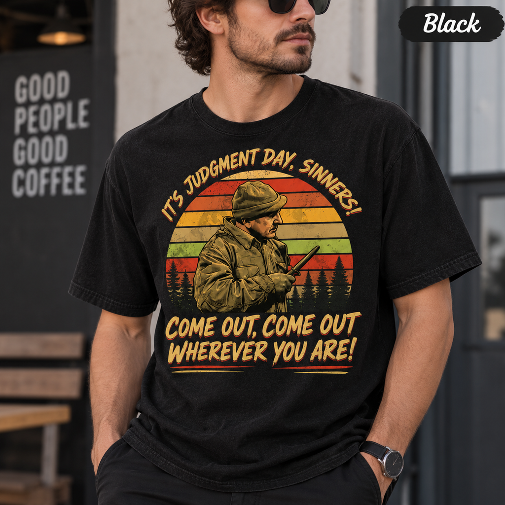 Archer J. Maggott "It's Judgment Day, Sinners! Come Out, Come Out, Wherever You Are!" Vintage T-Shirt