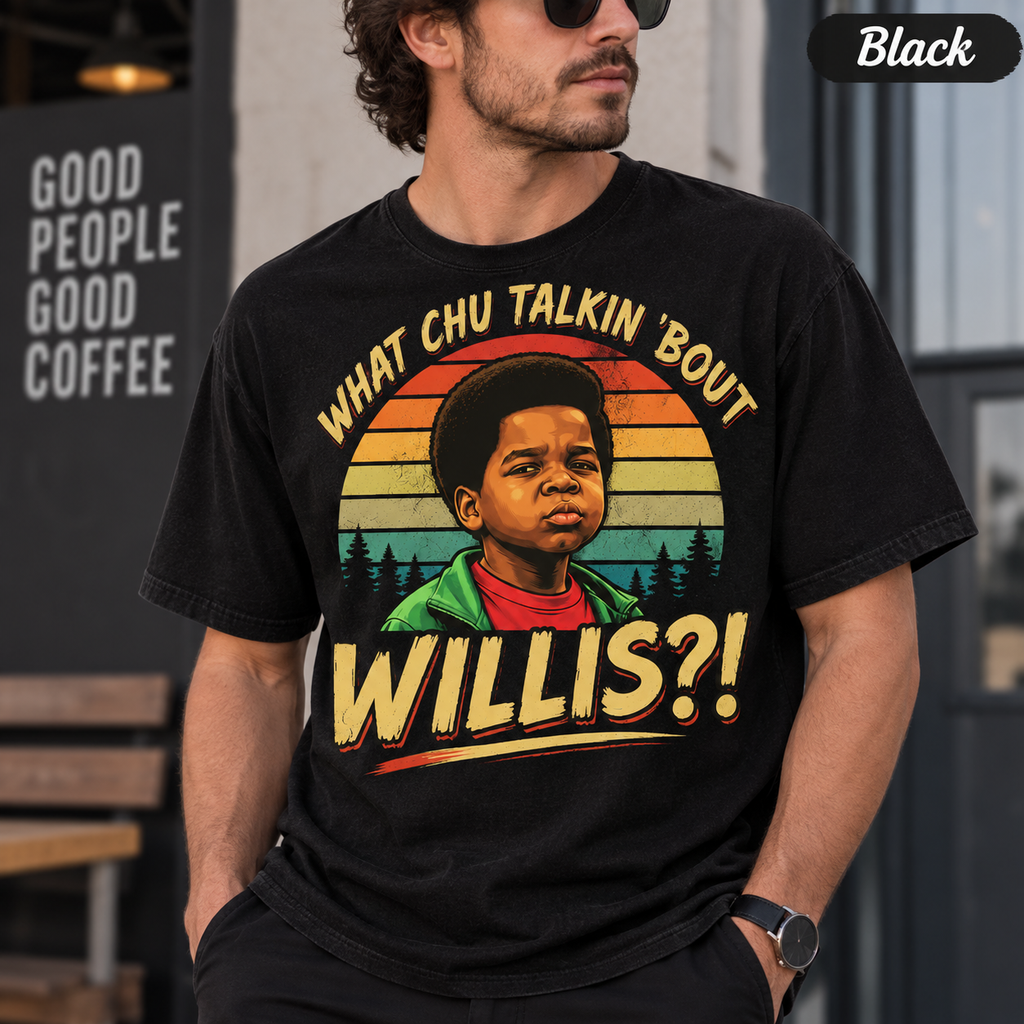 Arnold Jackson "Whatcha Talkin' Bout, Willis?!" Vintage T-Shirt, Retro TV Quote Graphic Tee