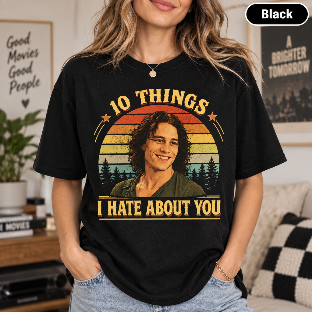 10 Things I Hate About You Shirt, Vintage 90s Movie Graphic T-Shirt