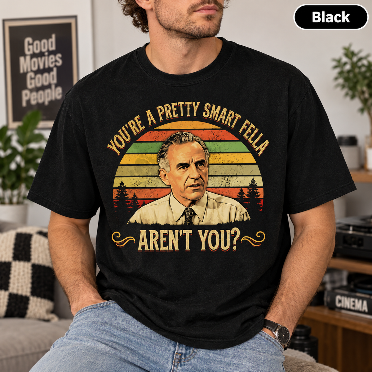 12 Angry Men Vintage Movie T-Shirt, You're A Pretty Smart Fella Aren't You? Graphic Tee