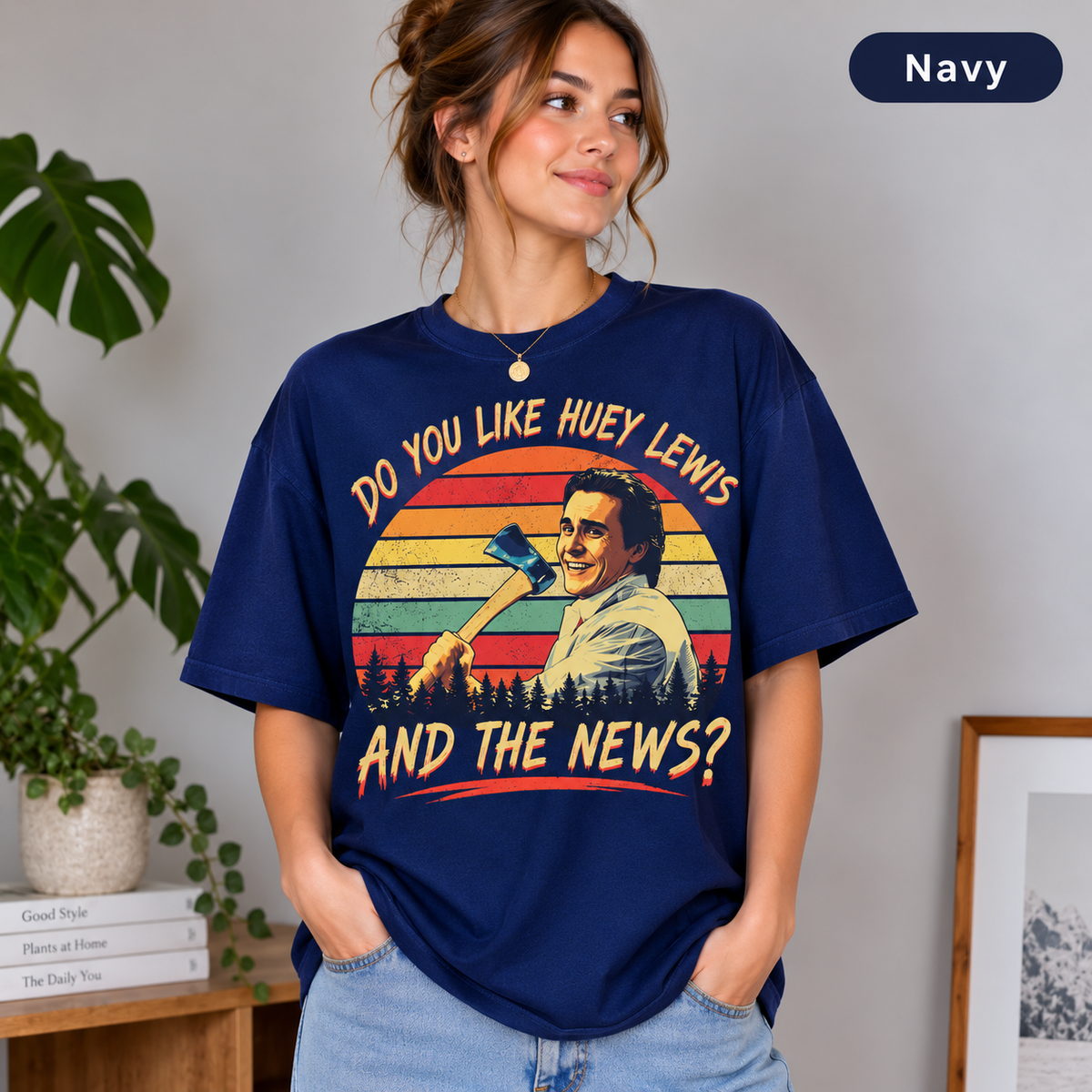 American Psycho Patrick Bateman "Do You Like Huey Lewis and the News?" Vintage T-Shirt