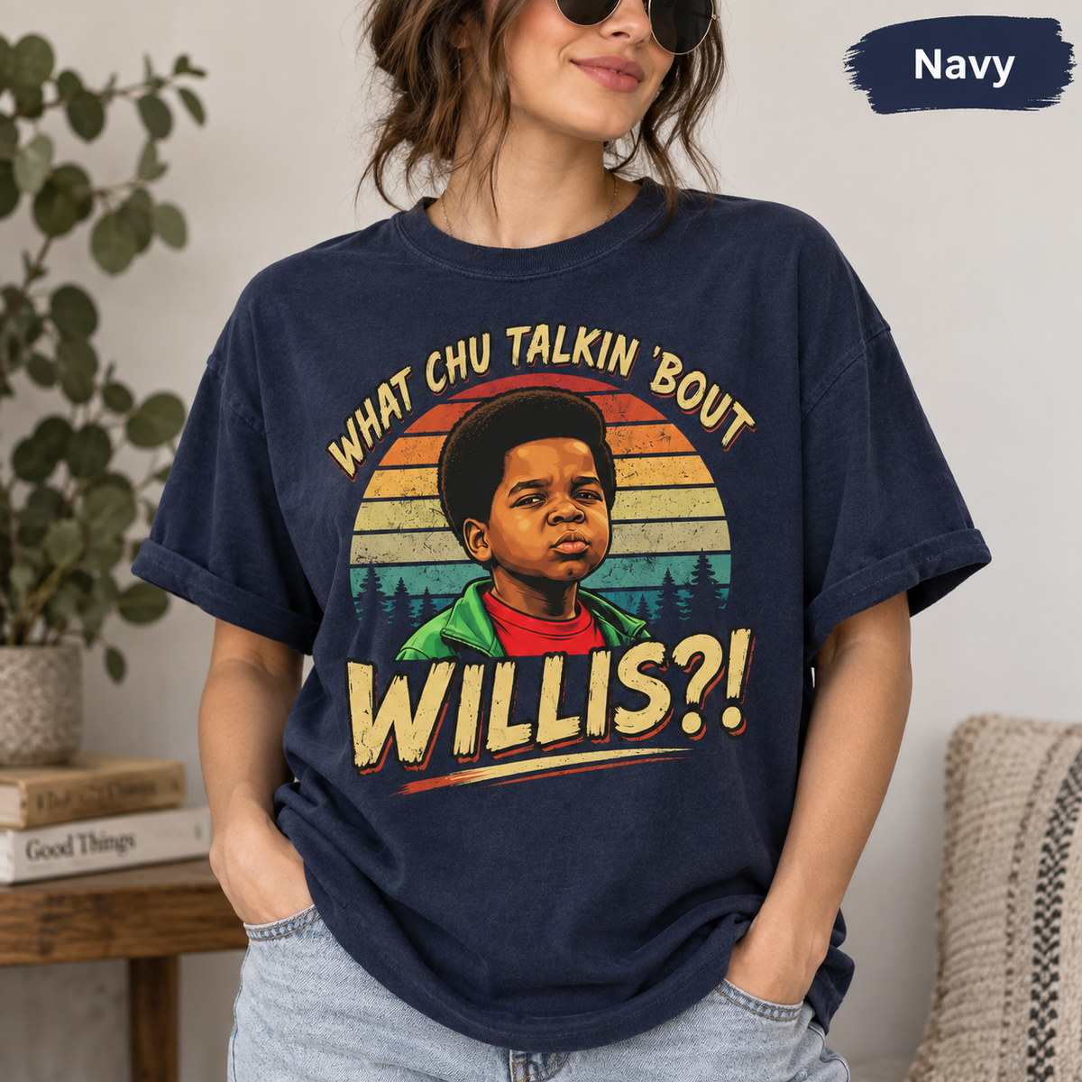 Arnold Jackson "Whatcha Talkin' Bout, Willis?!" Vintage T-Shirt, Retro TV Quote Graphic Tee