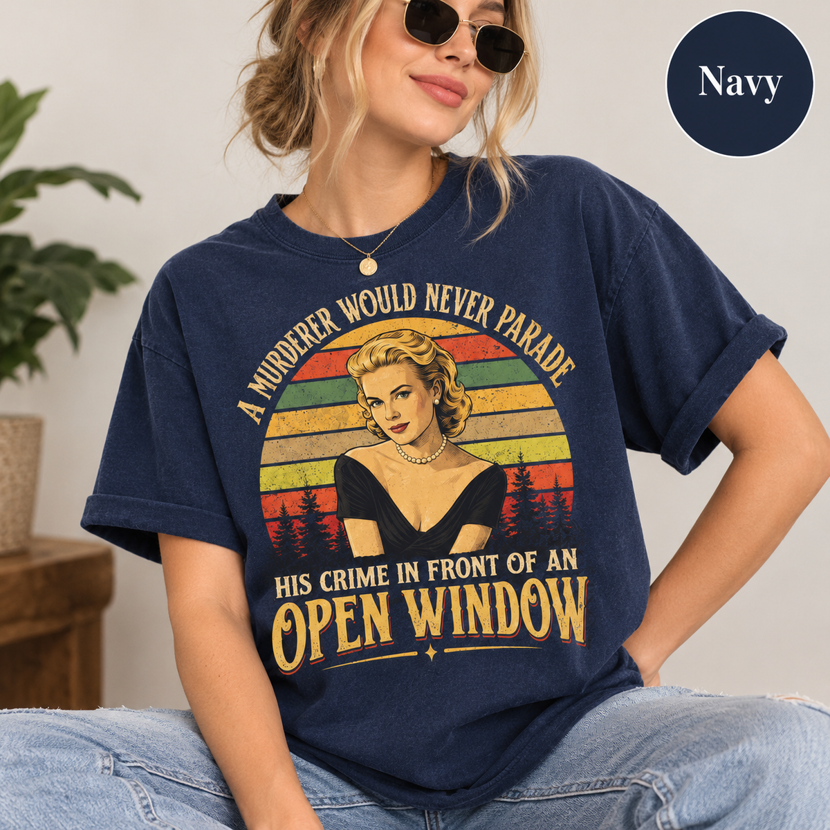 Rear Window Vintage T-Shirt, A Murderer Would Never Parade His Crime In Front