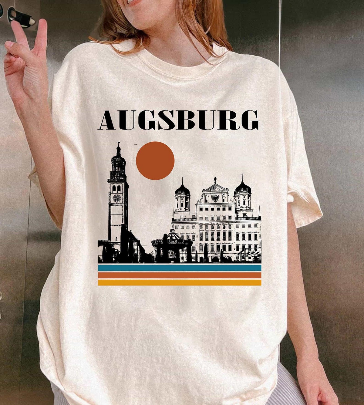 Augsburg Germany Shirt, German City Travel T-Shirt & Sweatshirt