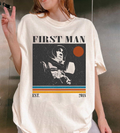 First Man Neil Armstrong T-Shirt, Vintage Space Mission Graphic Tee