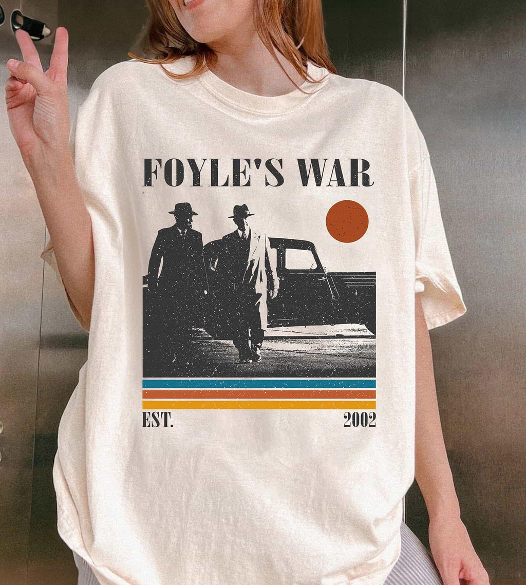 Foyle's War Retro Sunset T-Shirt, British Mystery TV Series Graphic Tee