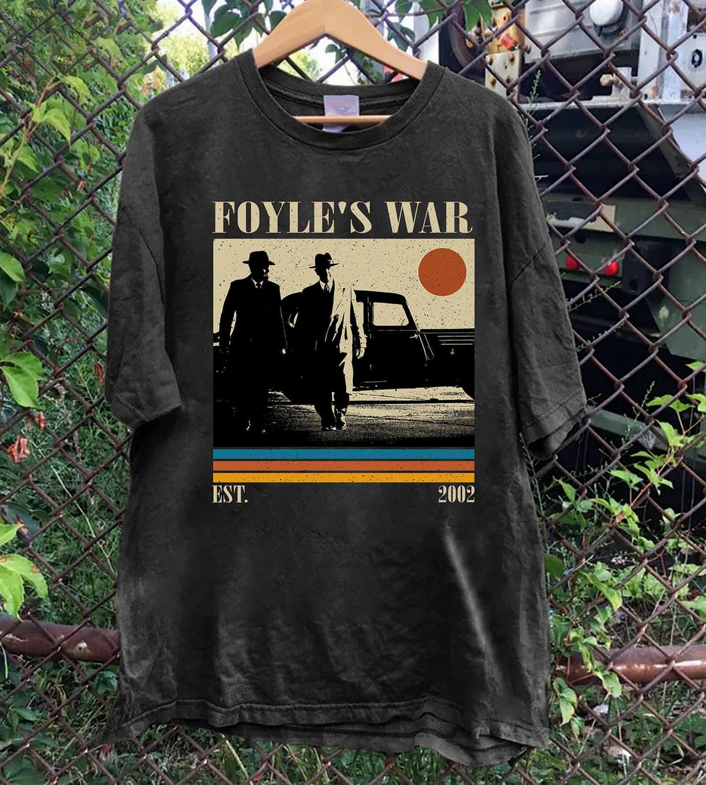 Foyle's War Retro Sunset T-Shirt, British Mystery TV Series Graphic Tee