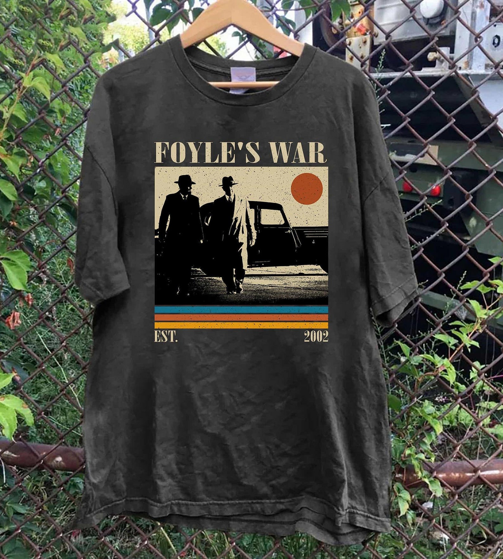 Foyle's War T-Shirt, Retro Sunset British Detective Series Graphic Tee