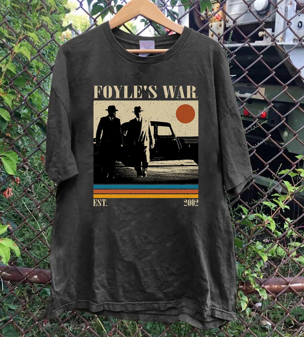 Foyle's War T-Shirt, Retro Sunset British Detective Series Graphic Tee