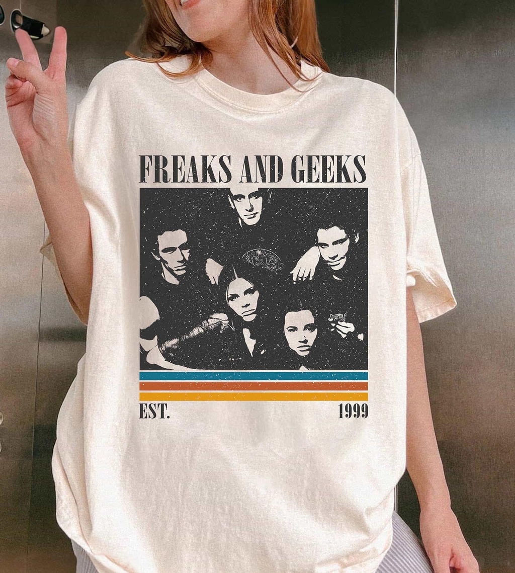 Freaks and Geeks T-Shirt, 90s Retro Cast Graphic Tee, Vintage TV Shirt