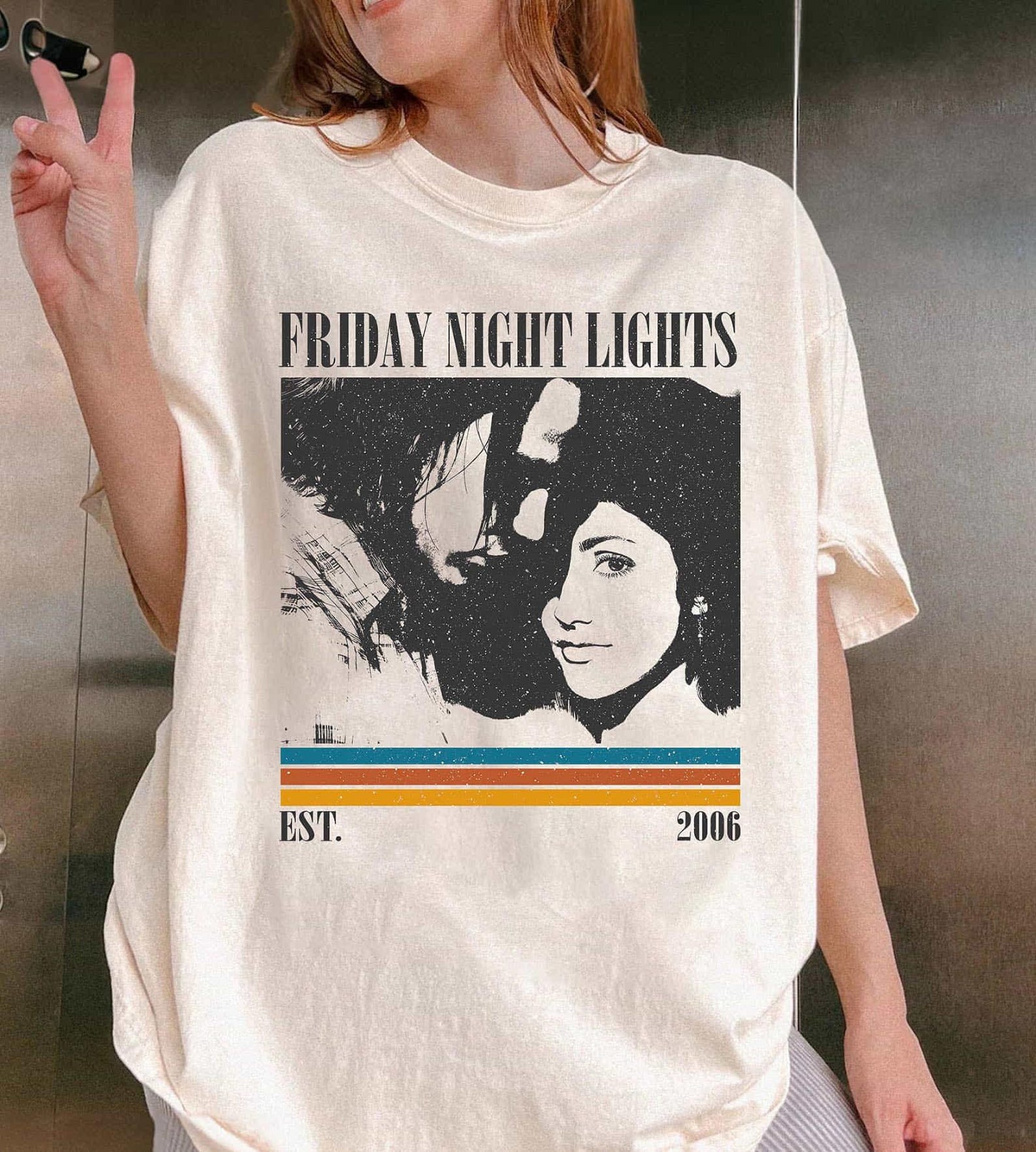 Friday Night Lights Retro Sunset T-Shirt, Vintage Football Graphic Tee