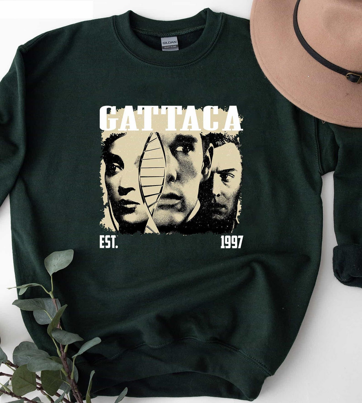 Gattaca 1997 Movie T-Shirt, Retro Sci-Fi Film Graphic Tee, Vintage Cinema Shirt
