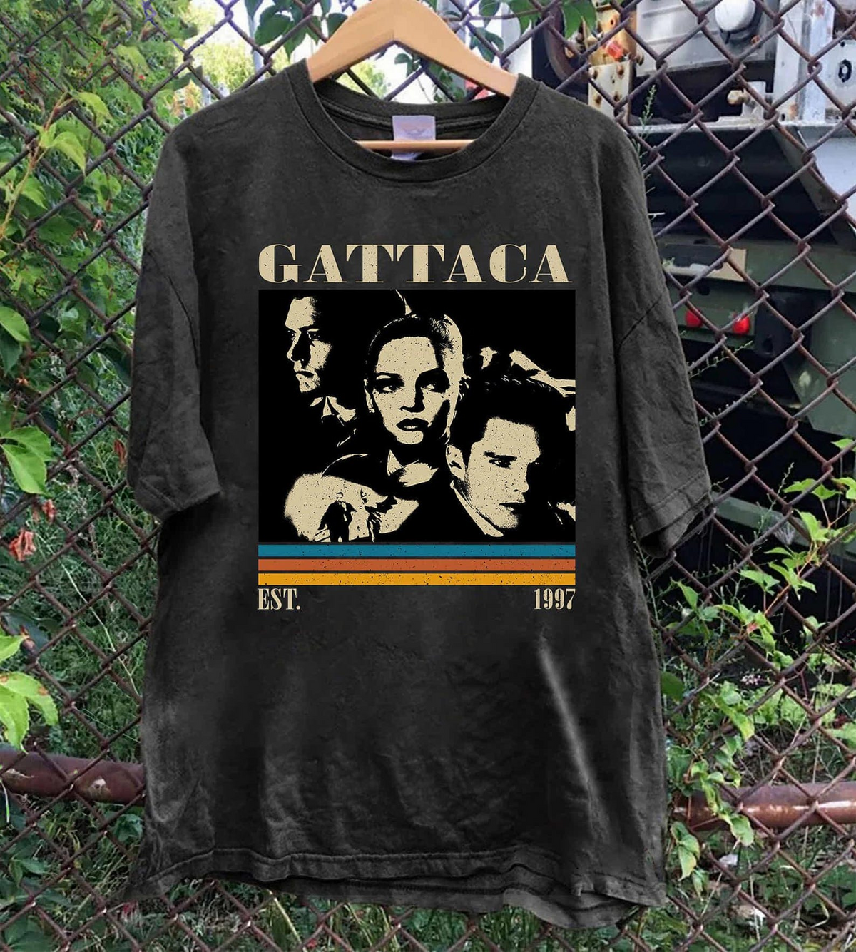 Gattaca 1997 Movie T-Shirt, Vintage Sci-Fi Film Graphic Tee, Retro Cinema Shirt