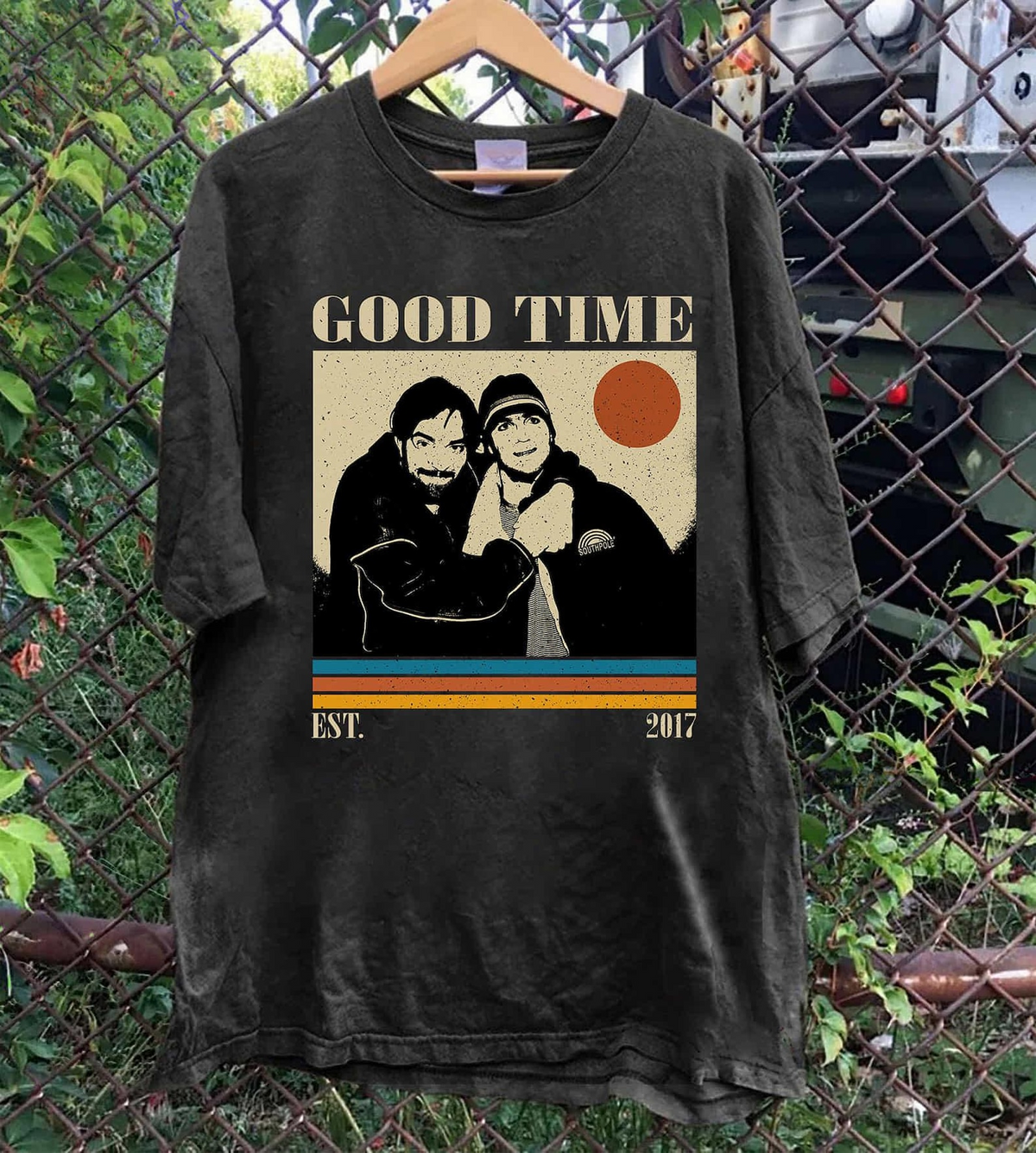 Good Time Movie T-Shirt, Robert Pattinson Retro Graphic Tee, 2017 Crime Thriller Shirt