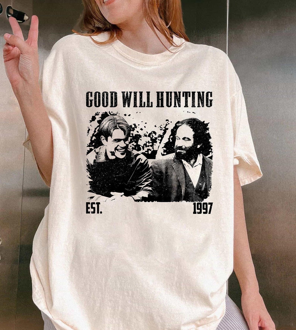 Good Will Hunting 1997 T-Shirt, Retro Classic Movie Graphic Tee