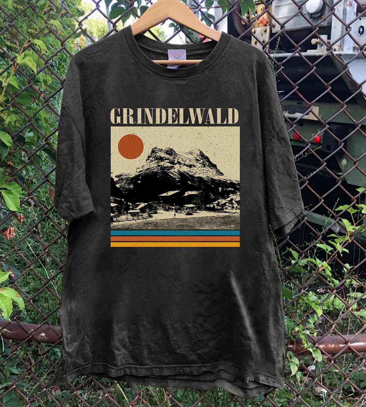 Grindelwald Graphic T-Shirt, Vintage Fantasy Wizard Tee