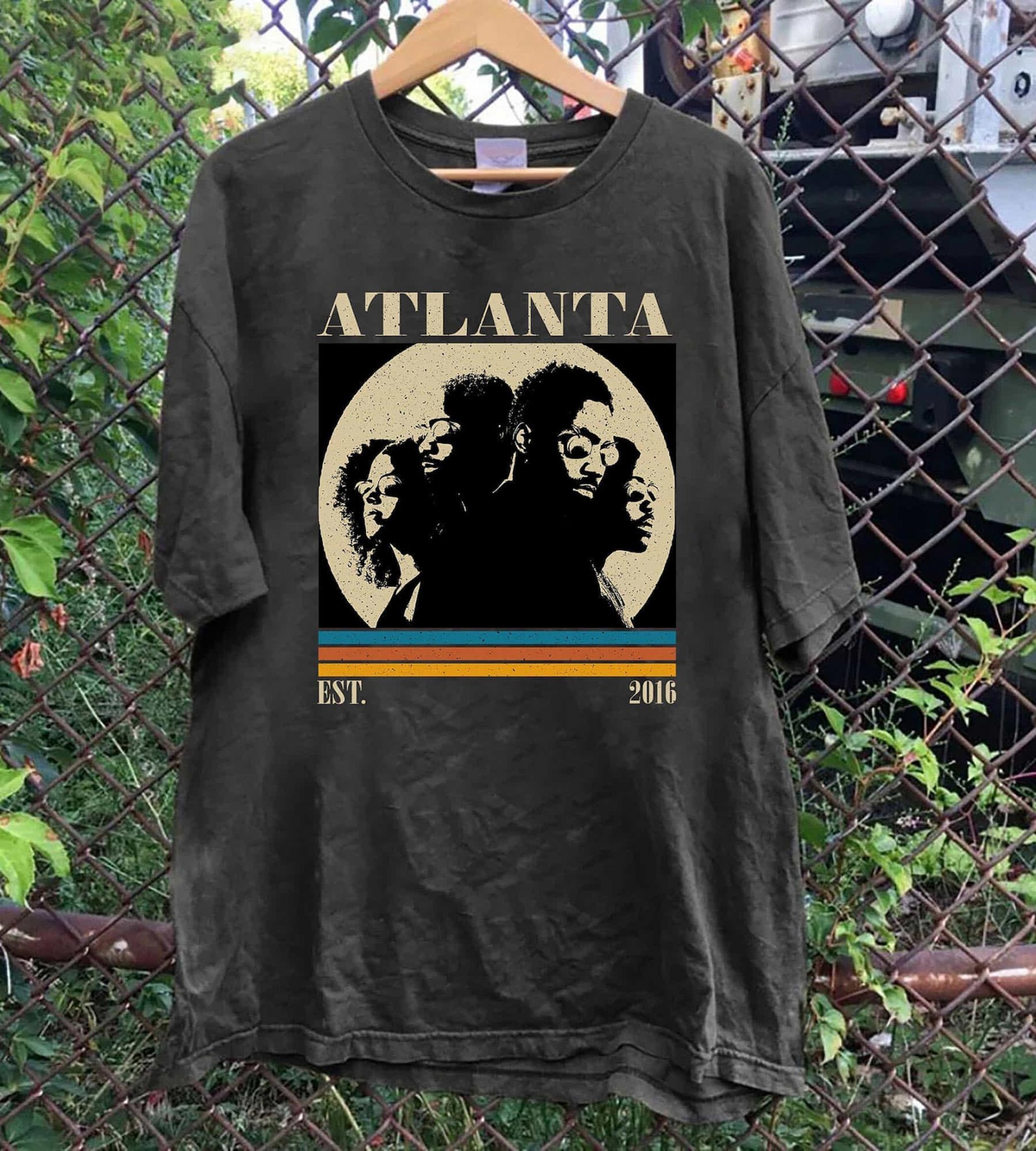 Atlanta TV Show Cast T-Shirt, Retro Sunset Graphic Tee