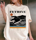 Fethiye Turkey T-Shirt, Retro Sunset Turkish Riviera Travel Tee