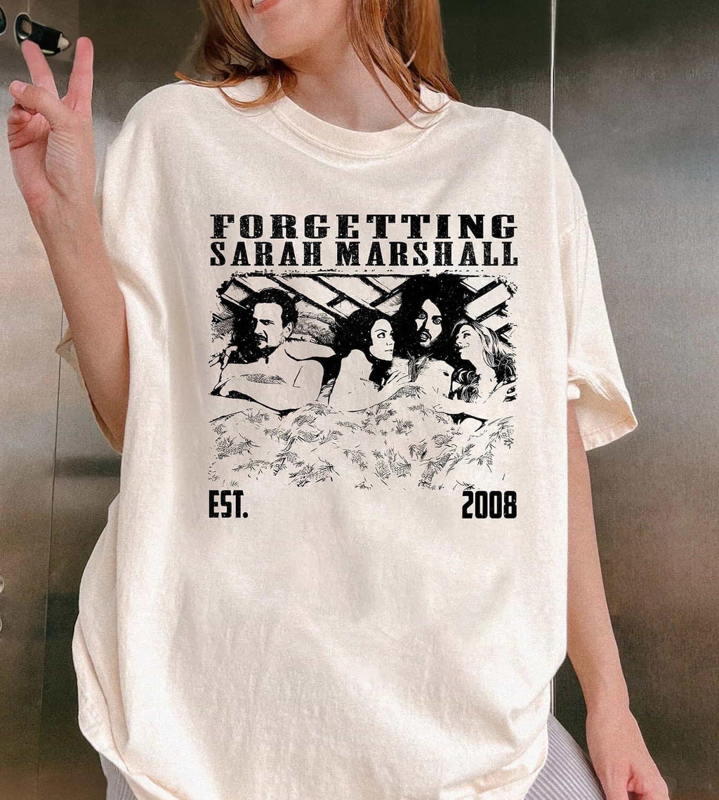 Forgetting Sarah Marshall 2008 T-Shirt, Retro Romantic Comedy Movie Tee
