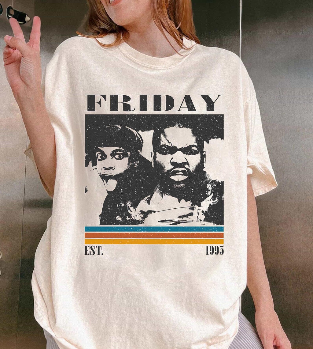 Friday 1995 Movie T-Shirt, Craig and Smokey Retro Comedy Graphic Tee