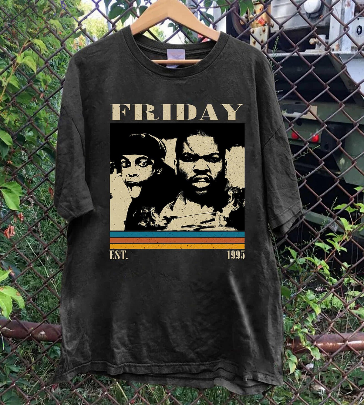 Friday 1995 Movie T-Shirt, Craig and Smokey Retro Comedy Graphic Tee