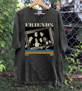 Friends TV Show T-Shirt, Cast Retro Sunset Graphic Tee, 90s Sitcom Shirt