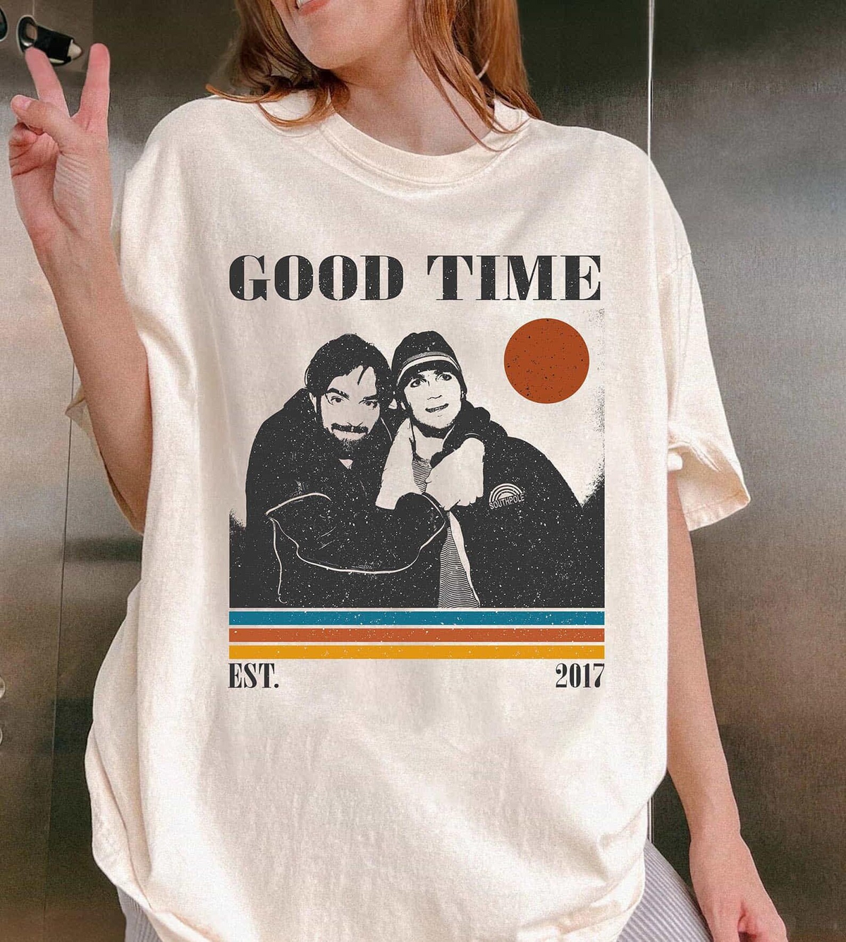 Good Time Movie T-Shirt, Robert Pattinson Retro Graphic Tee, 2017 Crime Thriller Shirt