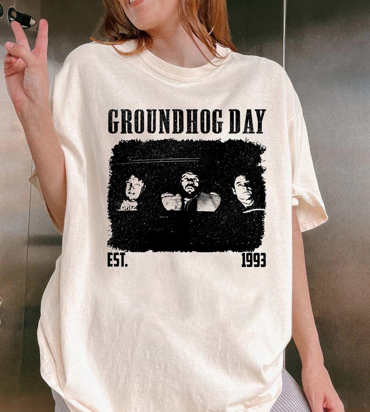 Groundhog Day 1993 Movie T-Shirt, Vintage Cult Classic Graphic Tee, Retro Movie Fan Shirt