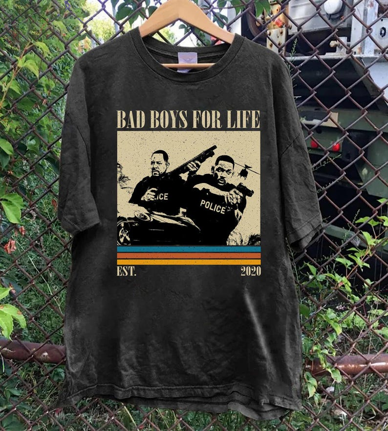 Bad Boys for Life 2020 Movie T-Shirt, Retro Sunset Graphic Tee