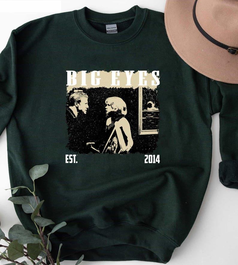 Big Eyes Movie Poster T-Shirt, Tim Burton Film Graphic Tee