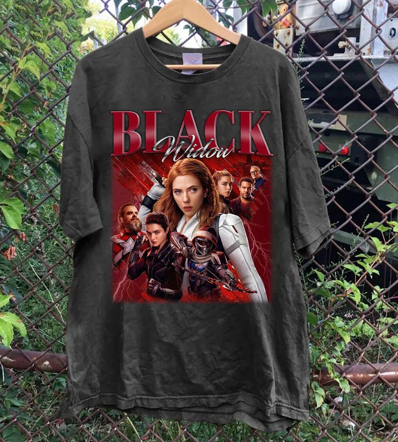 Black Widow Graphic T-Shirt, Superhero Movie Shirt