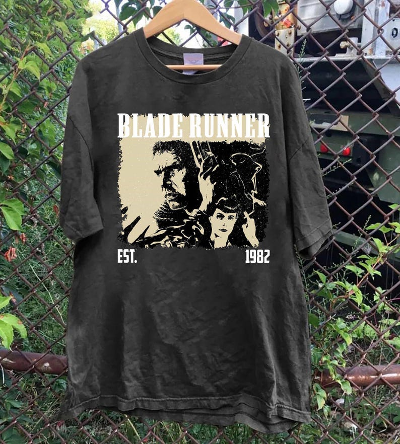 Blade Runner 1982 Sci-Fi Movie T-Shirt, Retro Graphic Tee