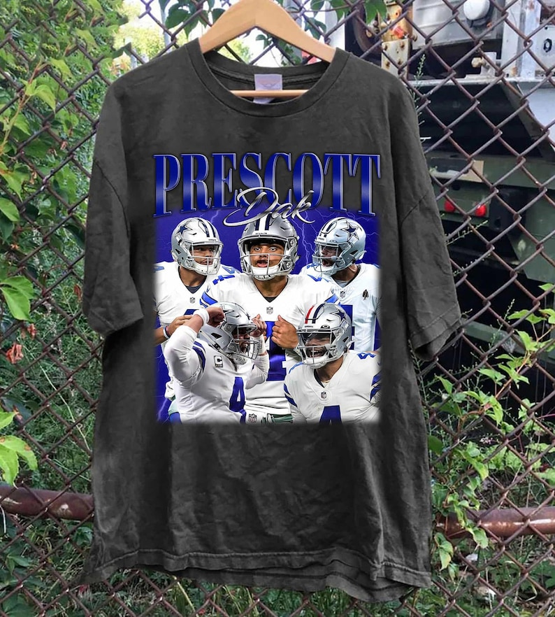 Dak Prescott Vintage 90s Graphic T-Shirt, Unisex Football Tee