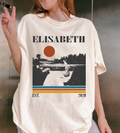 Elisabeth T-Shirt, Retro Sunset Habsburg Court Graphic Tee